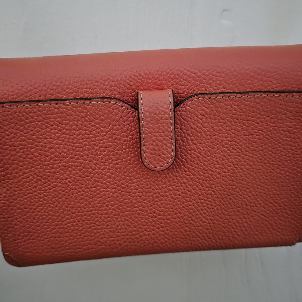 MICHAEL KORS Pebbled Leather Convertible Crossbody - Coral - Picture 10 of 12